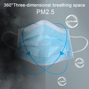 Disposable 10/50 pcs Mouth Mask 3-Ply Anti-Dust Nonwoven Elastic Earloop Salon Mouth Face Masks