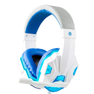 Gaming Headset with Mic and LED Light 3.5mm Wired Noise Isolation Volume Control