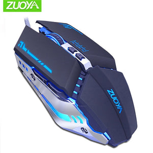 ZUOYA ratón dpi para videojuegos ajustable ratón con cable USB led óptico los ratones de ordenador para PC portátil juego jugador profesional