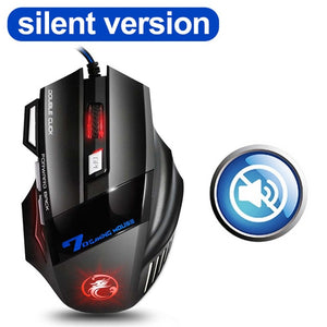 Ergonomic Wired Gaming Mouse 7 Button LED 5500 DPI USB Computer Mouse Gamer Mice X7 Silent Mause With Backlight For PC Laptop