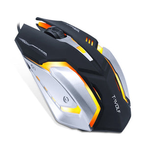 Pro Gamer Gaming Mouse 8D 3200DPI Adjustable Wired Optical LED Computer Mice USB Cable Silent Mouse for laptop PC