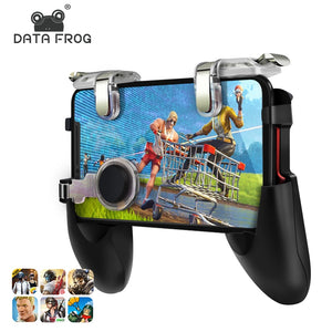 Data Frog For Pubg Game Gamepad For Mobile Phone Game Controller l1r1 Shooter Trigger Fire Button For IPhone For Free Fire